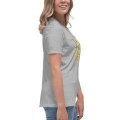 Pressed Wildflowers Yellow Meadow Flowers Women's Relaxed T-Shirt gift for someone who loves flowers Mother's Day