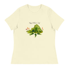 Hoppy Mother's Day Frog and Tadpole Women's Relaxed T-Shirt Happy Mother's Day gift for Mothers Day