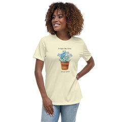 Victorian Flower Language Forget-Me-Not True Love Women's Relaxed T-Shirt