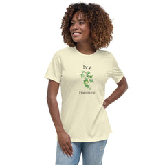 Victorian Flower Language Ivy Friendship Women's Relaxed T-Shirt gift for friend BFF