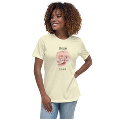 Victorian Flower Language Rose Love Women's Relaxed T-Shirt gift for someone you love