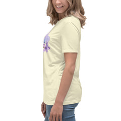 Purple Lilac Flowers Purple Butterfly Women's Relaxed T-Shirt