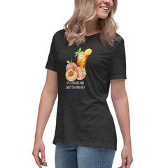 Peaches and Sweet Tea Women's Relaxed T-Shirt Short Sleeve Crew Neck t-shirt