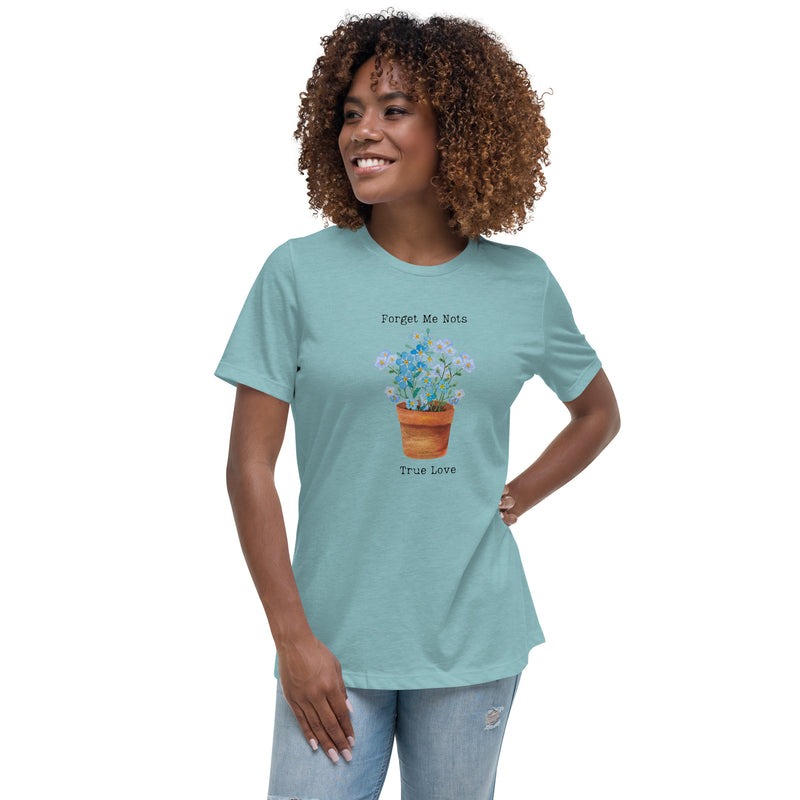 Victorian Flower Language Forget-Me-Not True Love Women's Relaxed T-Shirt