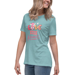 Easter Gnome Love and Peace Unisex t-shirt gift for someone who loves gnomes