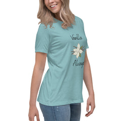 Vanilla Flower Vanilla Bean Women's Relaxed T-Shirt gift for someone who loves vanilla bakes baker