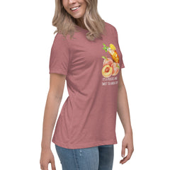 Peaches and Sweet Tea Women's Relaxed T-Shirt Short Sleeve Crew Neck t-shirt