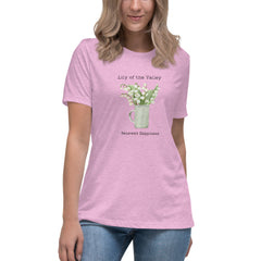 Victorian Flower Language Lily of the Valley Renewed Happiness Women's Relaxed T-Shirt