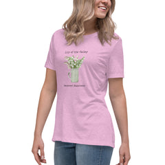 Victorian Flower Language Lily of the Valley Renewed Happiness Women's Relaxed T-Shirt