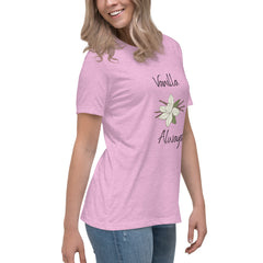 Vanilla Flower Vanilla Bean Women's Relaxed T-Shirt gift for someone who loves vanilla bakes baker