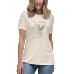 Victorian Flower Language Lily of the Valley Renewed Happiness Women's Relaxed T-Shirt