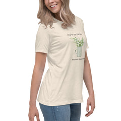 Victorian Flower Language Lily of the Valley Renewed Happiness Women's Relaxed T-Shirt