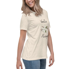 Vanilla Flower Vanilla Bean Women's Relaxed T-Shirt gift for someone who loves vanilla bakes baker