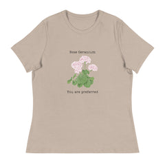 Victorian Flower Language Rose Geranium You are Preferred Women's Relaxed T-Shirt