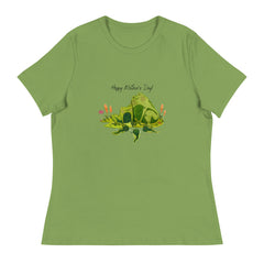 Hoppy Mother's Day Frog and Tadpole Women's Relaxed T-Shirt Happy Mother's Day gift for Mothers Day