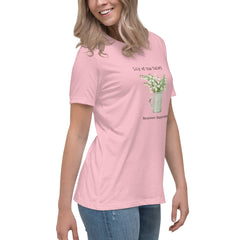 Victorian Flower Language Lily of the Valley Renewed Happiness Women's Relaxed T-Shirt