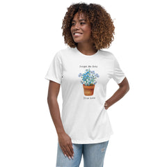 Victorian Flower Language Forget-Me-Not True Love Women's Relaxed T-Shirt