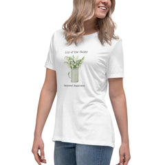 Victorian Flower Language Lily of the Valley Renewed Happiness Women's Relaxed T-Shirt