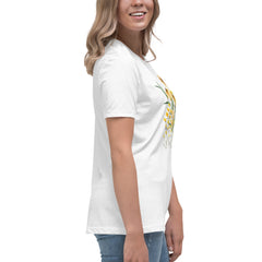 Pressed Wildflowers Yellow Meadow Flowers Women's Relaxed T-Shirt gift for someone who loves flowers Mother's Day