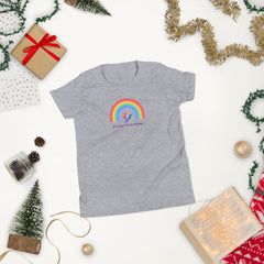 6 year old Rainbow Hummingbird Birthday Youth Short Sleeve T-Shirt 6th birthday gifts for girls boys 6 bday tshirt