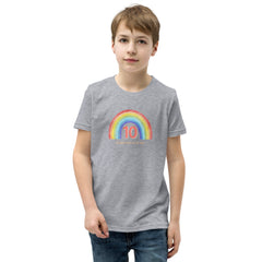 10 Because 9 was so last year rainbow Youth Short Sleeve T-Shirt