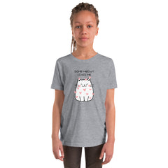 Funny T-shirt Some-Meowy Loves Me Cat Kitty Youth Short Sleeve T-Shirt gift for someone who loves cat gift for Valentine's Day