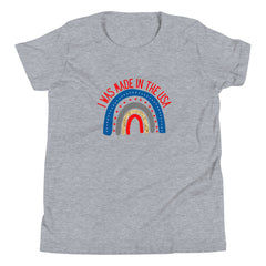 Made in America Youth Short Sleeve T-Shirt classic with crew neck tee