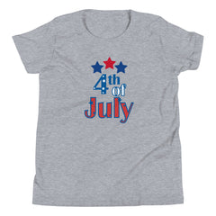 Patriotic 4th of July USA Youth Short Sleeve T-Shirt Independance Day