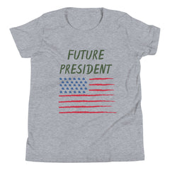 Patriotic Clothing Future President USA Flag Youth Short Sleeve T-Shirt