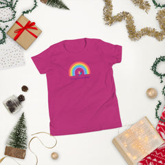 6 year old Rainbow Hummingbird Birthday Youth Short Sleeve T-Shirt 6th birthday gifts for girls boys 6 bday tshirt