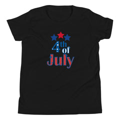 Patriotic 4th of July USA Youth Short Sleeve T-Shirt Independance Day