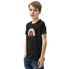 10 Because 9 was so last year rainbow Youth Short Sleeve T-Shirt