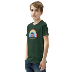 10 Because 9 was so last year rainbow Youth Short Sleeve T-Shirt