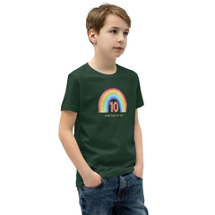 10 Because 9 was so last year rainbow Youth Short Sleeve T-Shirt