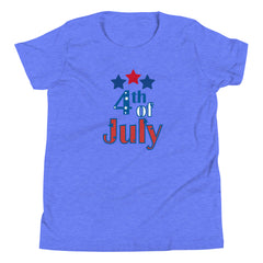 Patriotic 4th of July USA Youth Short Sleeve T-Shirt Independance Day