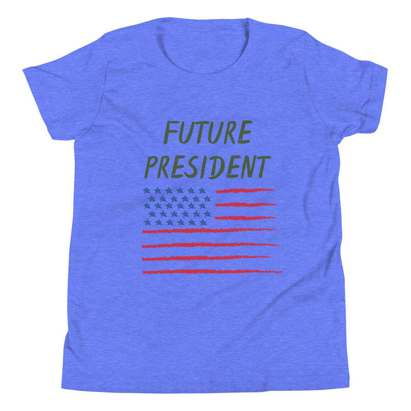 Patriotic Clothing Future President USA Flag Youth Short Sleeve T-Shirt