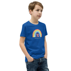 10 Because 9 was so last year rainbow Youth Short Sleeve T-Shirt