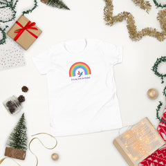 6 year old Rainbow Hummingbird Birthday Youth Short Sleeve T-Shirt 6th birthday gifts for girls boys 6 bday tshirt