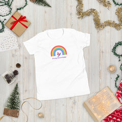 6 year old Rainbow Hummingbird Birthday Youth Short Sleeve T-Shirt 6th birthday gifts for girls boys 6 bday tshirt