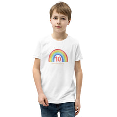 10 Because 9 was so last year rainbow Youth Short Sleeve T-Shirt