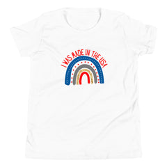 Made in America Youth Short Sleeve T-Shirt classic with crew neck tee