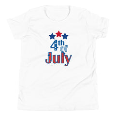 Patriotic 4th of July USA Youth Short Sleeve T-Shirt Independance Day