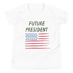 Patriotic Clothing Future President USA Flag Youth Short Sleeve T-Shirt