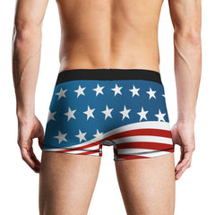 Patriotic American Flag Milk Silk Men's Underwear