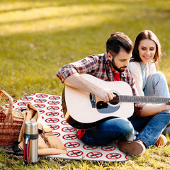 Ants not Allowed Flodable Square Picnic Mat with Carrying Strap