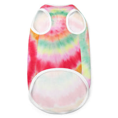 Tie Dye Patterned Dog Vest Mesh Pet Tank Tops