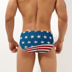 Patriotic American Flag Swim Brief