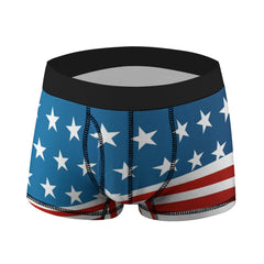 Patriotic American Flag Milk Silk Men's Underwear