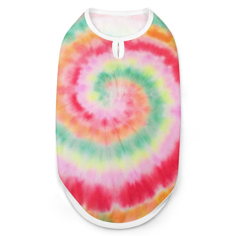 Tie Dye Patterned Dog Vest Mesh Pet Tank Tops