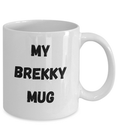 My Brekky Mug, My Brekky coffee cup